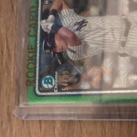 2024 Bowman Chrome Jasson Dominguez Mojo Prizm #54/99 Rookie Card Yankees - Picture 3 of 4